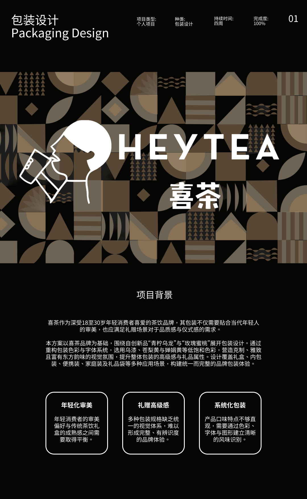 喜茶包装设计项目背景