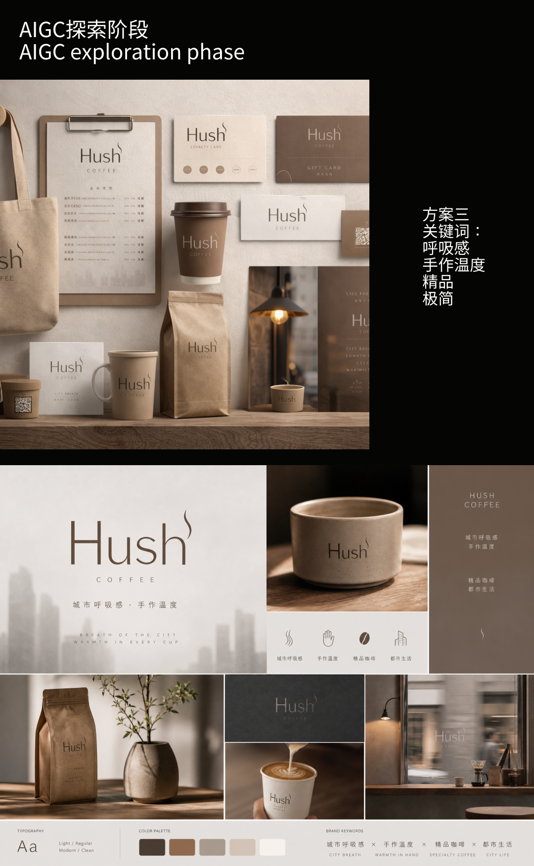 Hush Coffee 品牌视觉三
